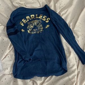 Old navy “fearless” long sleeve girl tee